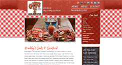 Desktop Screenshot of crabbysseafoodandsuds.com